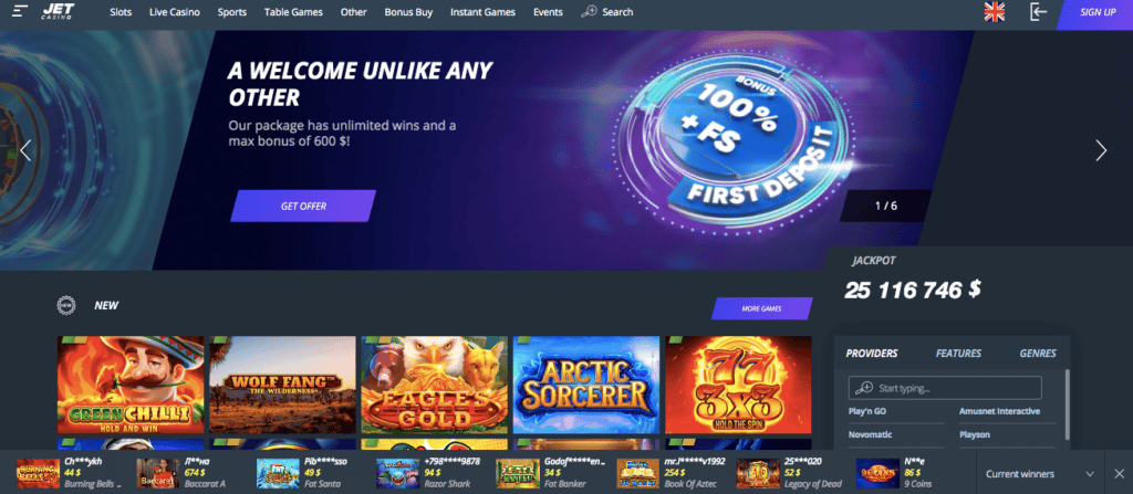 Jogos de aposta com bonus